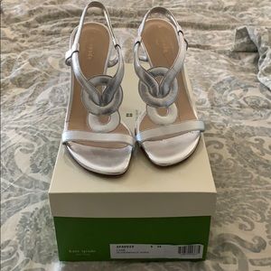 Kate Spade silver sandals - Beautiful!
